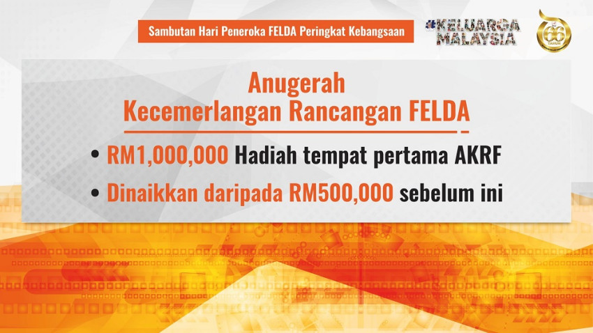 FELDA - Pengumuman Khas YB Perdana Menteri Di Majlis Sambutan Hari ...