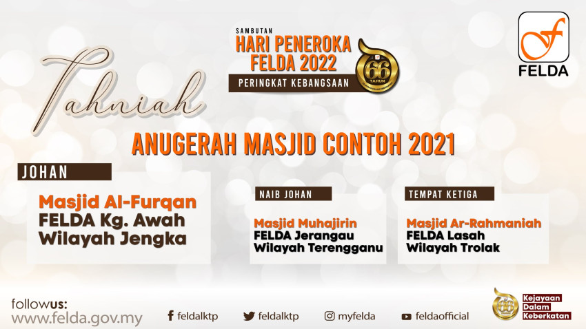 FELDA - TAHNIAH Kepada Semua Penerima Anugerah Di Sambutan Hari ...