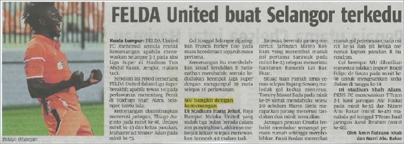 FELDA United Buat Selangor Terkedu