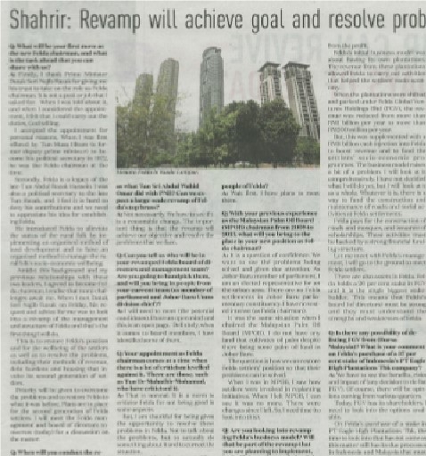 Shahrir Revamp will achieve goal and resolve problem