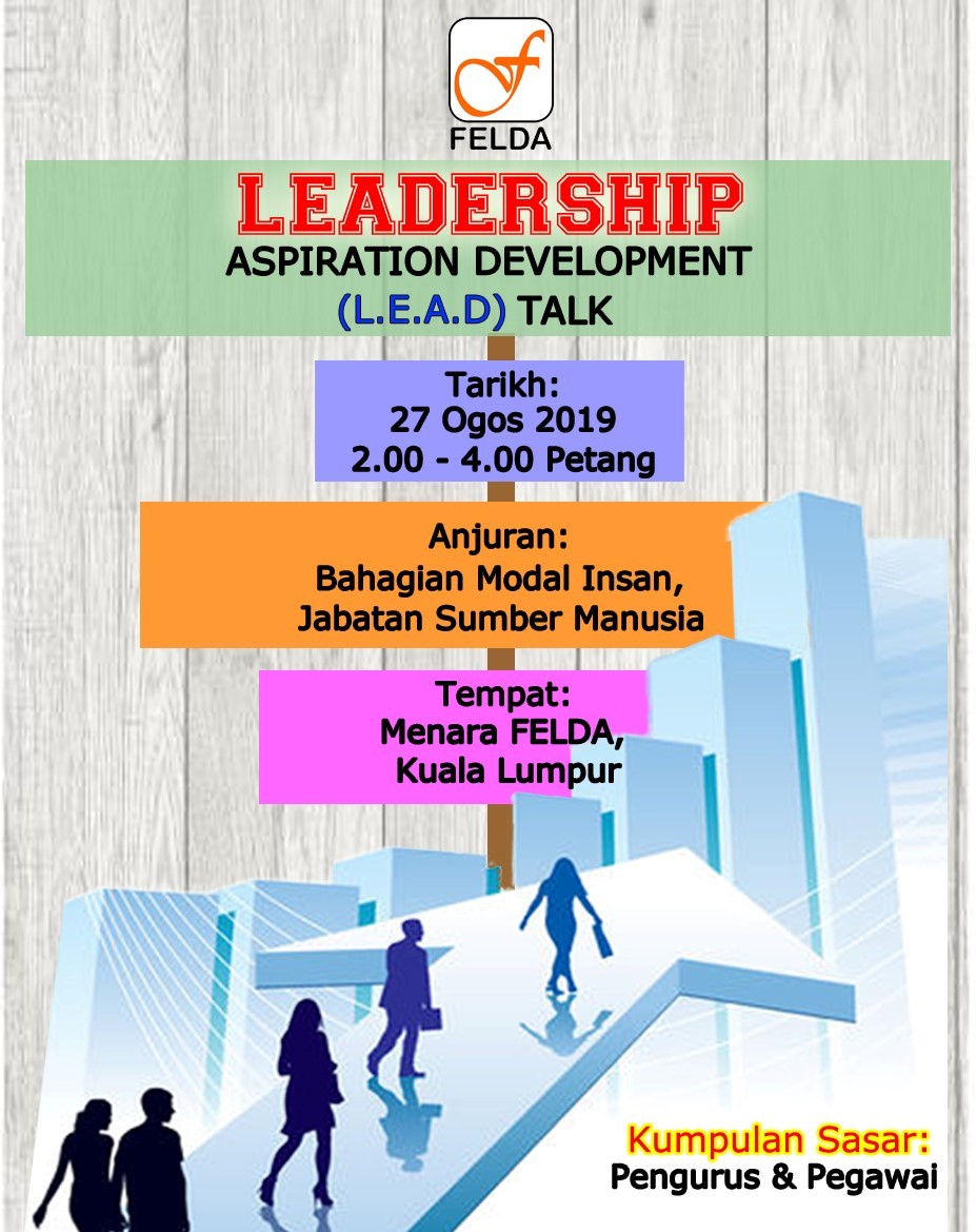 Poster Leadership Aspiration Development LEAD Talk 27.8.2019